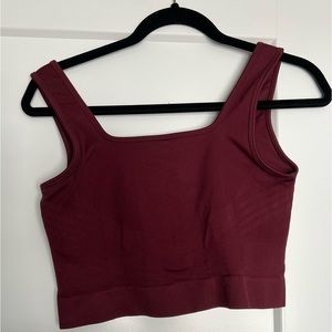 Knix Good To Go Seamless Tank - Dark Cherry - Size Large